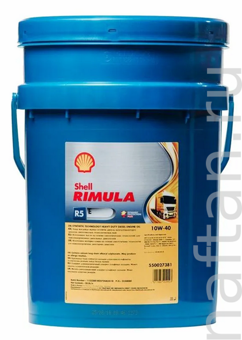 Моторное масло Shell Rimula R5 E 10W-40, 20 л